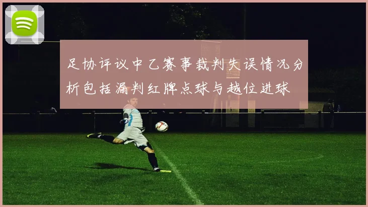 足协评议中乙赛事裁判失误情况分析包括漏判红牌点球与越位进球